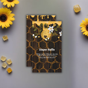 Rustic Beehive Honeybees Baby Shower Enclosure Card