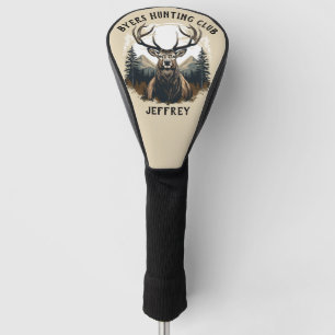 Rustic Beige Deer Hunting Club Golf Head Cover