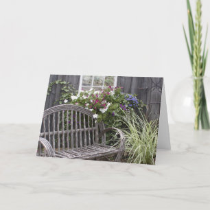 Rustic Bench Notecard
