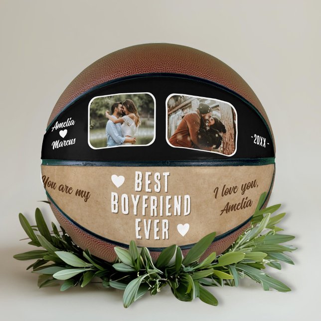Rustic Best Boyfriend Ever Heart 2 Photos  Basketball (Creator Uploaded)