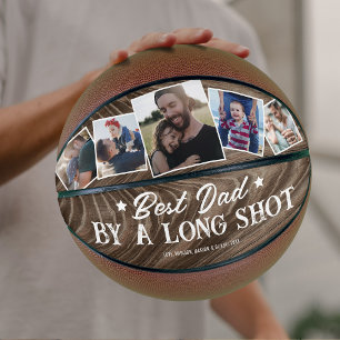 Rustic Best Dad By A Long Shot Keepsake Basketball
