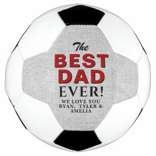 Rustic Best Dad Ever Father`s Day Football