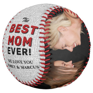 Rustic Best Mum Mother`s Day Photo Collage  Softba Softball