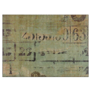 Rustic Bingo Collage Farm Cutting Board