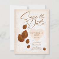 Rustic Birch Bark Carved Heart Save the Date
