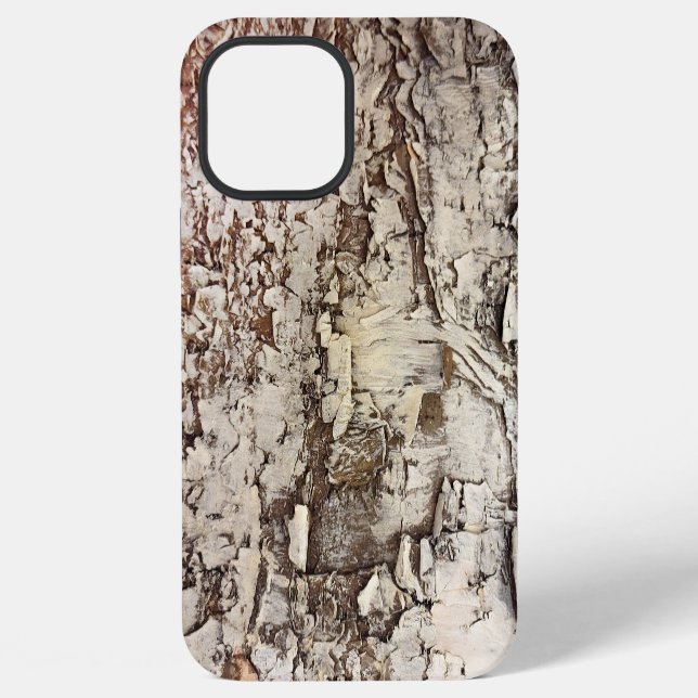 Rustic Birch Tree Bark  iPhone Case (Back)