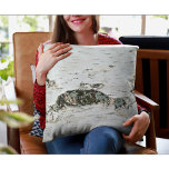 Rustic Birch Wood Country Cabin Modern Cushion<br><div class="desc">Birch Wood Throw Pillow</div>