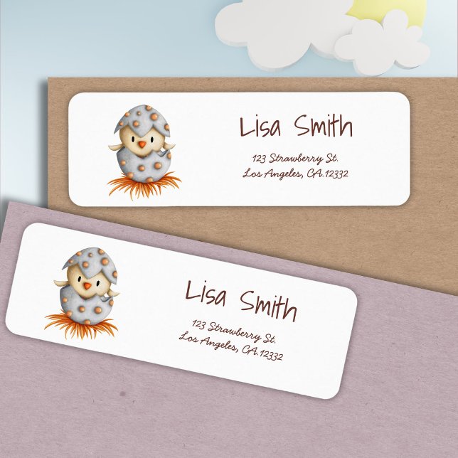 Rustic Bird Nest Return Address (Creator Uploaded)