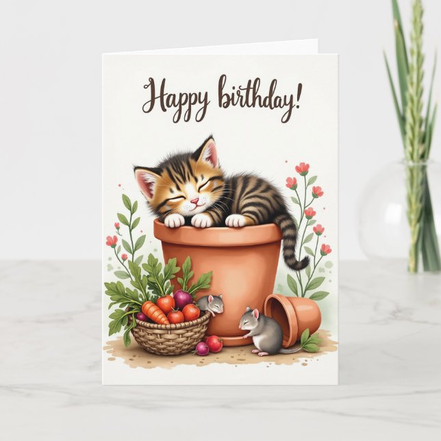 Rustic Birthday Garden Card (Front)