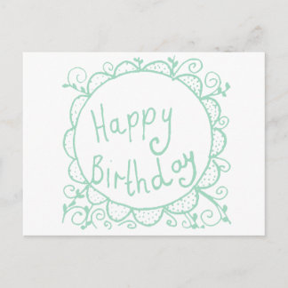 Rustic Birthday Postcard