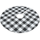 Rustic Black and White Buffalo Check Plaid