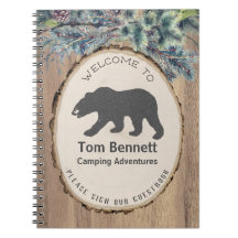 Rustic Black Bear Camping Guest Welcome