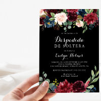 Rustic Black Botanical Spanish Bridal Shower