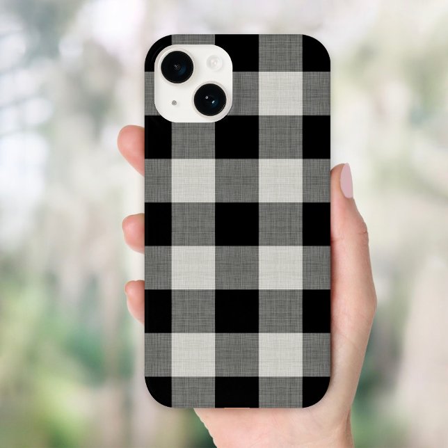 Rustic Black Buffalo Check Case-Mate iPhone Case (Creator Uploaded)