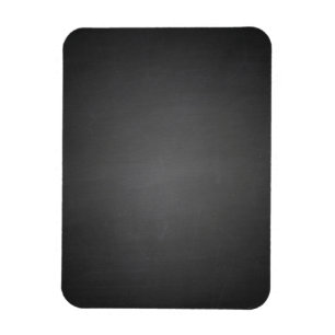 Rustic Black Chalkboard Printed Magnet