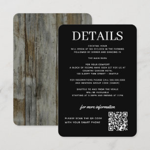 Rustic Black Forest Enclosure Card