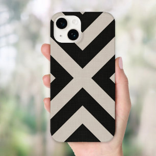 Rustic Black X Chevron Case-Mate iPhone 14 Case
