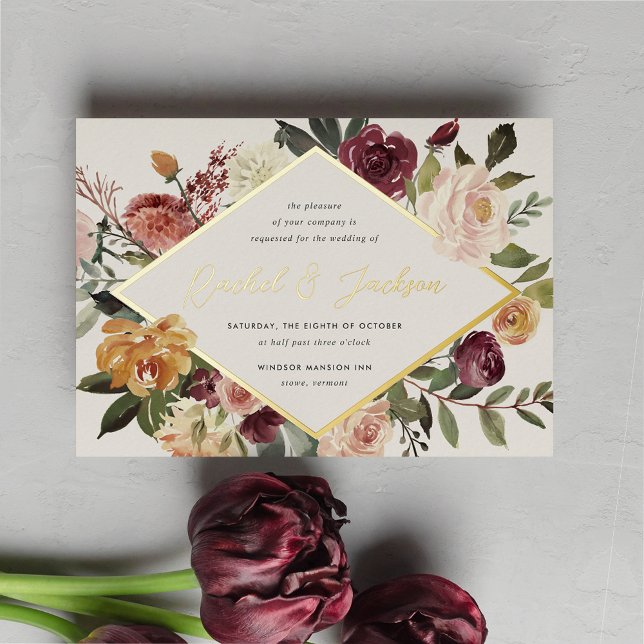 Rustic Bloom Geometric Floral Wedding (Creator Uploaded)