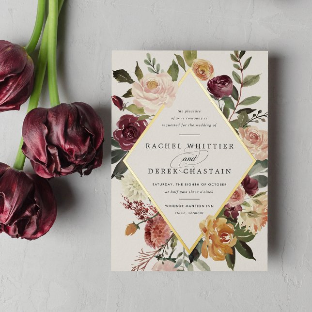 Rustic Bloom Geometric Floral Wedding (Creator Uploaded)