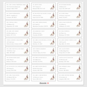 Rustic Bloom   Individual Guest Address Labels