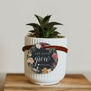 Rustic Bloom "Let Love Grow" Plant or Seeds Favour Tags