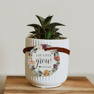 Rustic Bloom "Let Love Grow" Plant or Seeds Favour Tags