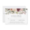 Rustic Bloom RSVP Card with Meal Choice