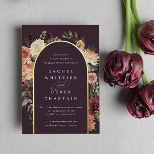 Rustic Bloom Watercolor Floral Arch Wedding