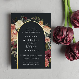 Rustic Bloom Watercolor Floral Arch Wedding