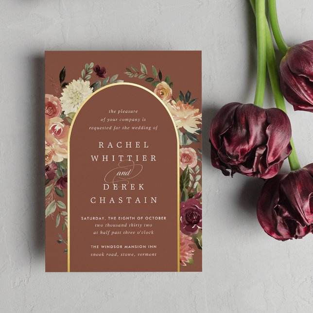 Rustic Bloom Watercolor Floral Arch Wedding (Creator Uploaded)