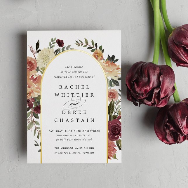 Rustic Bloom Watercolor Floral Arch Wedding (Creator Uploaded)