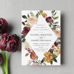 Rustic Bloom Wedding Invitation