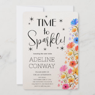 Rustic Blooms & Bridal Dreams Invitation