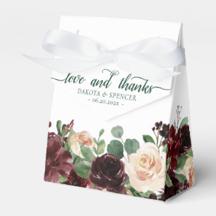 Rustic Blooms   Terracotta Marsala Love and Thanks Favour Box