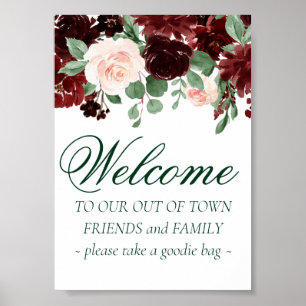 Rustic Blooms   Terracotta Out of Town Guest Poster