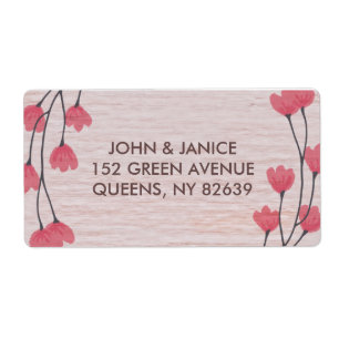 Rustic Blossom Wedding Collection Address Labels