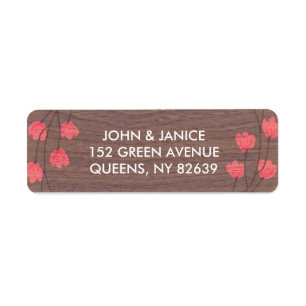 Rustic Blossom Wedding Collection Address Labels