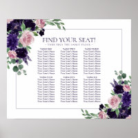 Rustic Blossoms | Terra Cotta Floral Seating Chart