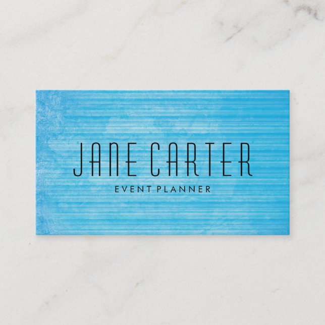 Rustic Blue Business Card (Front)