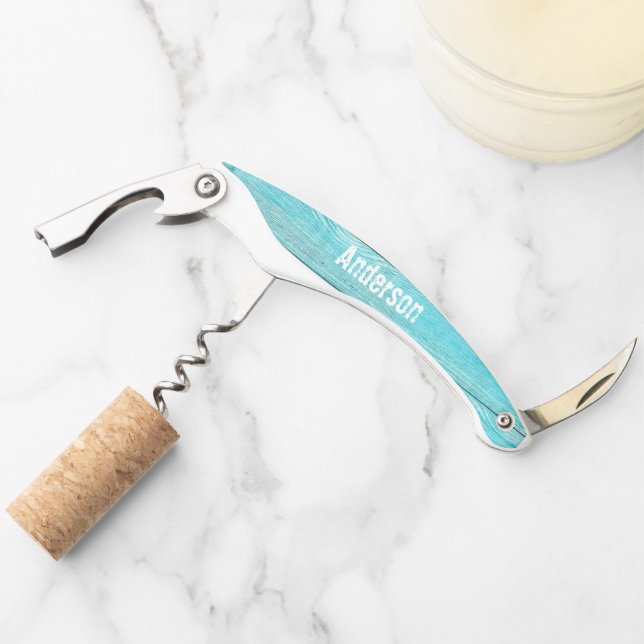 Rustic Blue Corkscrew (Front)