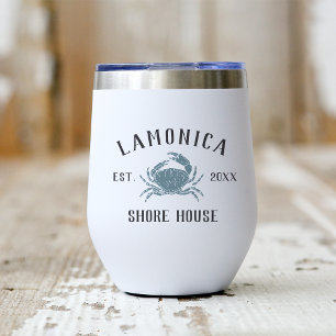 Rustic Blue Crab Personalised Shore House