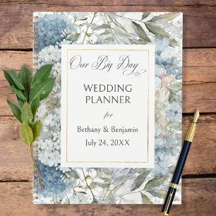 Rustic Blue Floral Wedding Planner
