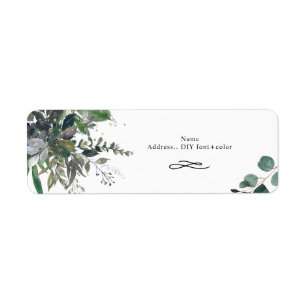 Rustic Blue Gum Eucalyptus Return Address