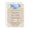Rustic Blue Hydrangea Floral Lace & Burlap Wedding