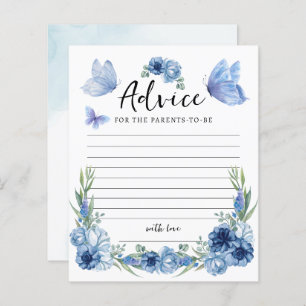Rustic Blue Little Butterfly Advice Game