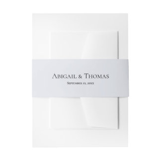 Rustic Blue Mountain Invitation Belly Band