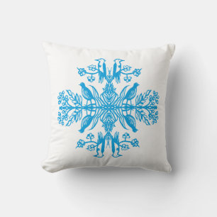 Rustic blue nature Blue Birds Vintage. Cushion