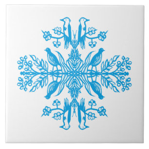 Rustic blue nature. tile