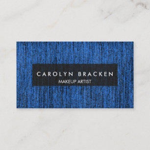 Rustic Blue Rope Pattern Business Card