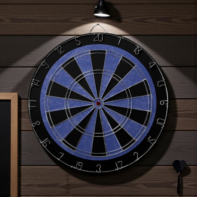 Rustic Blue Scratched Texture Dartboard (Creator Uploaded)